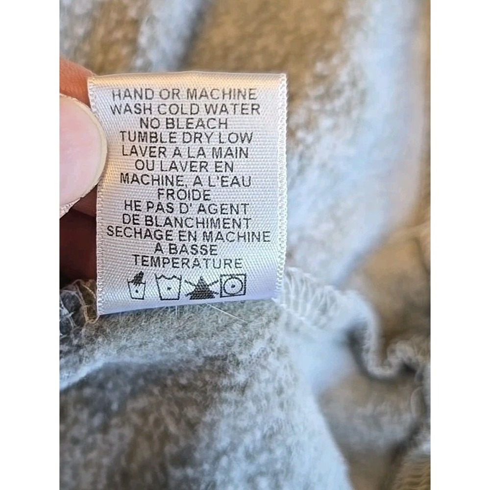Wildfox Daisy Hoodie Sweatshirt Oversized Gray Faded Look Wide 3/4 Sleeve Sz S - Picture 13 of 14